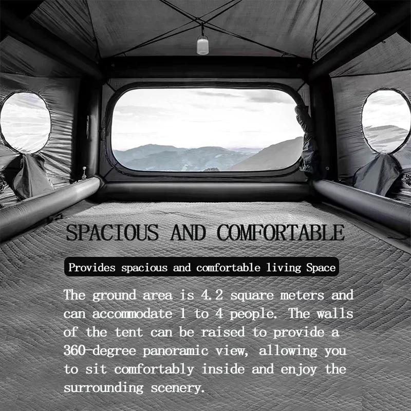 

high-quality portable hiking folding outdoor inflatable tent square family tent camping outdoor waterproof