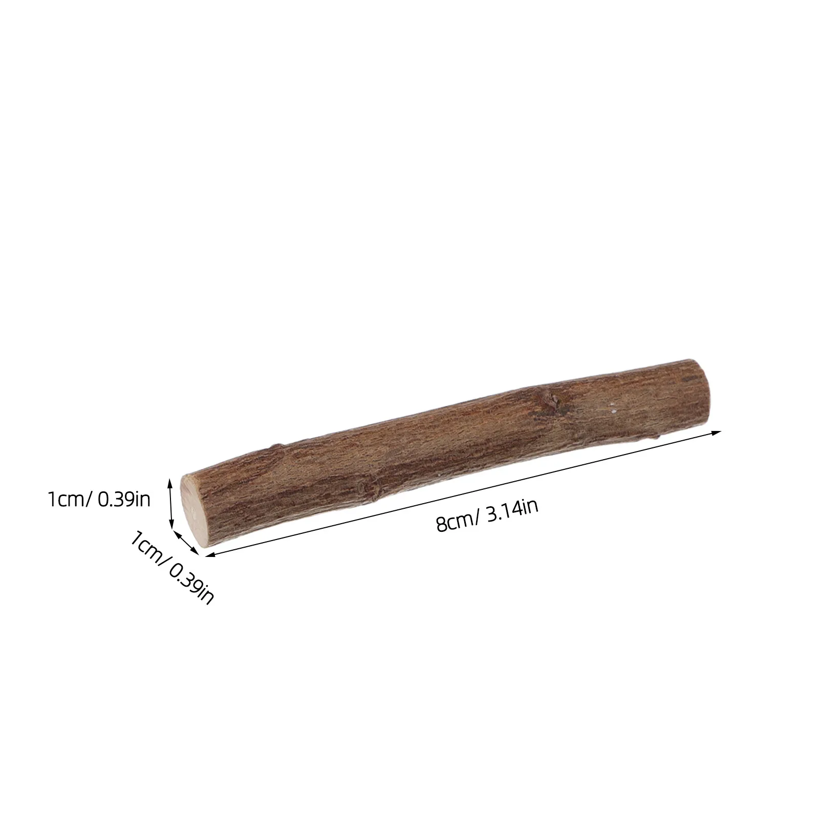 1Set Natural Wooden Log Sticks Craft Twigs 8Cm 0.3-0.4in Diameter Smooth Rustic Branches for DIY Card Making Easter Ornaments
