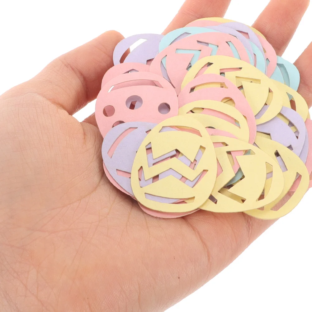 

200Pcs Festive Easter Egg Confetti Lightweight Party Decor for Tabletop Balloon Filler Celebration Wedding Birthday Event Use