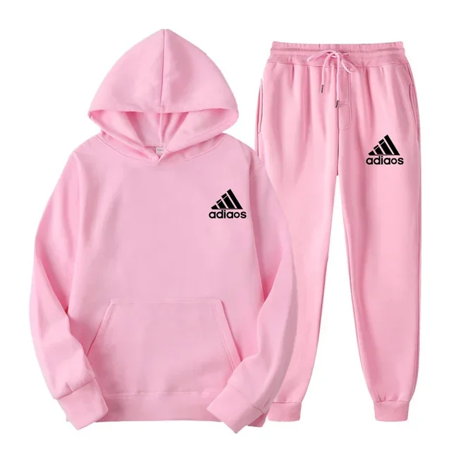 Nuovo 2025 Primavera e autunno pullover sportivi da uomo + pantaloni set di felpe casual da uomo e da donna in due pezzi da jogging all'aperto