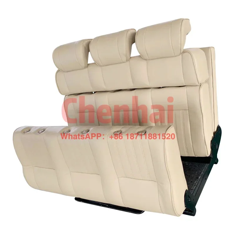 Customizednew design luxury car seats bed RV car back seat bed 3 seat  with recliner backrest