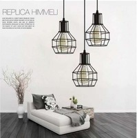 Industrial Retro Iron Art Pendant Light Dining Room Restaurant Kitchen Hanging Lamp Loft Vintage Simple Bedroom Bar Pendant Lamp