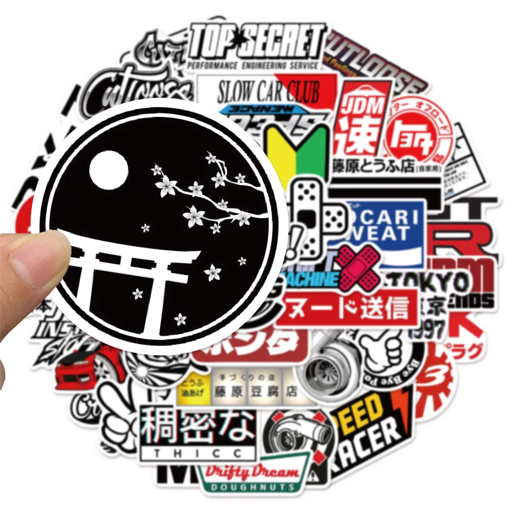 50 قطعة من ملصقات هاراجوكو اليابانية للشارع جرافيتي مقاومة للماء ديكور إبداعي للتزلج ملصقات الكمبيوتر المحمول #2