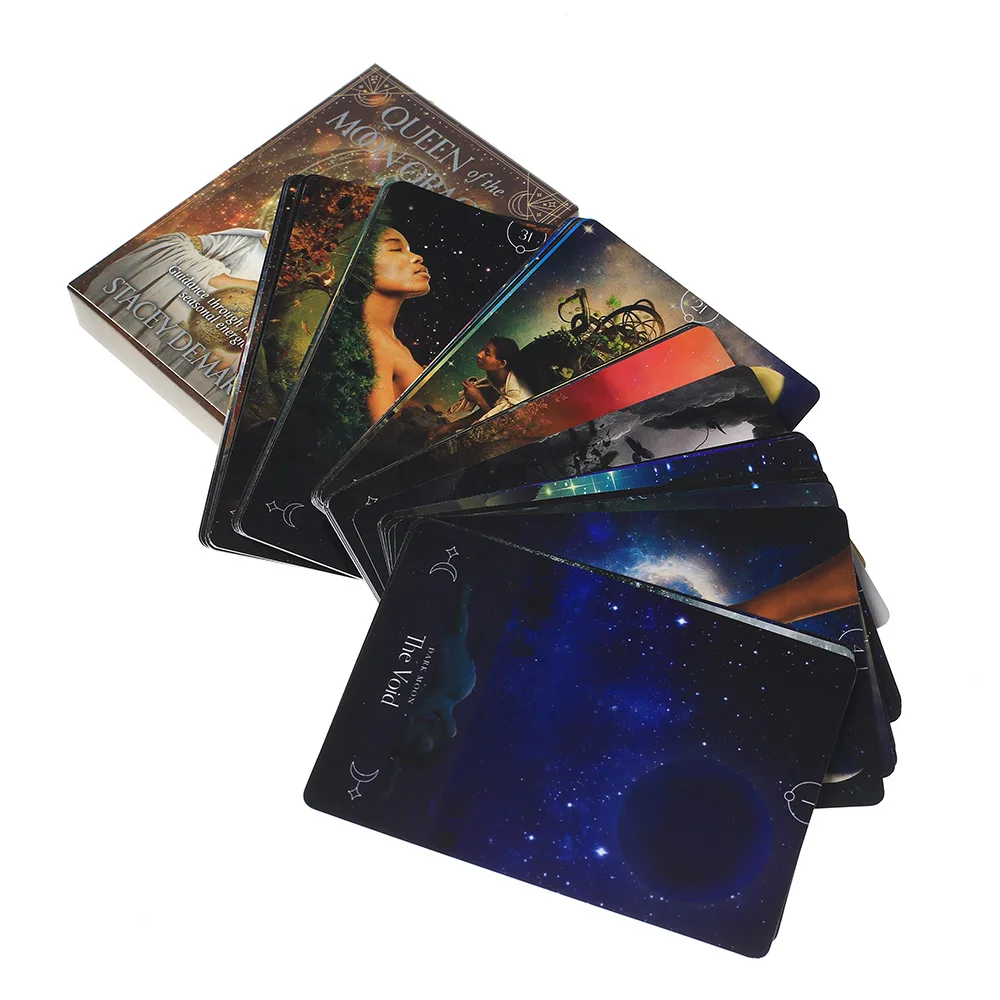 Hot Sell Queen Of The Moon Oracle Cards Board Games Tarot Cards