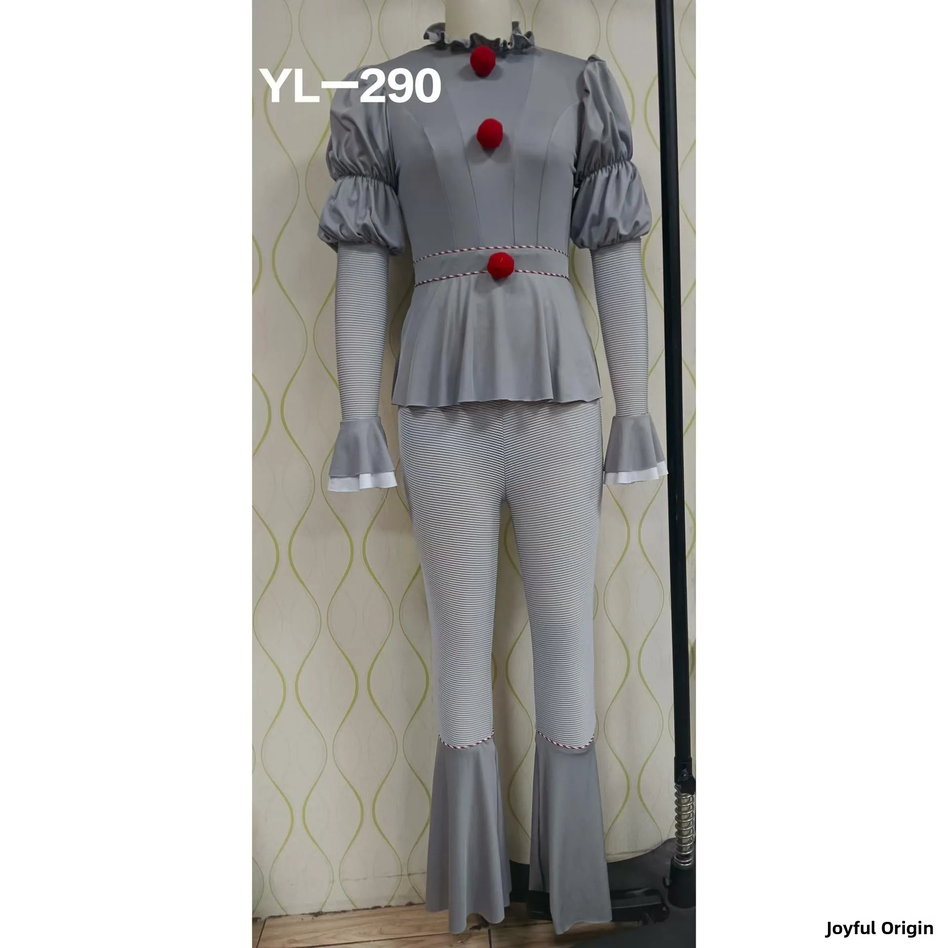SXL Horror Streich Pennywise Damen Clown Auferstehung COS Kostüm Performance Halloween Par Outfit Damen Transformation