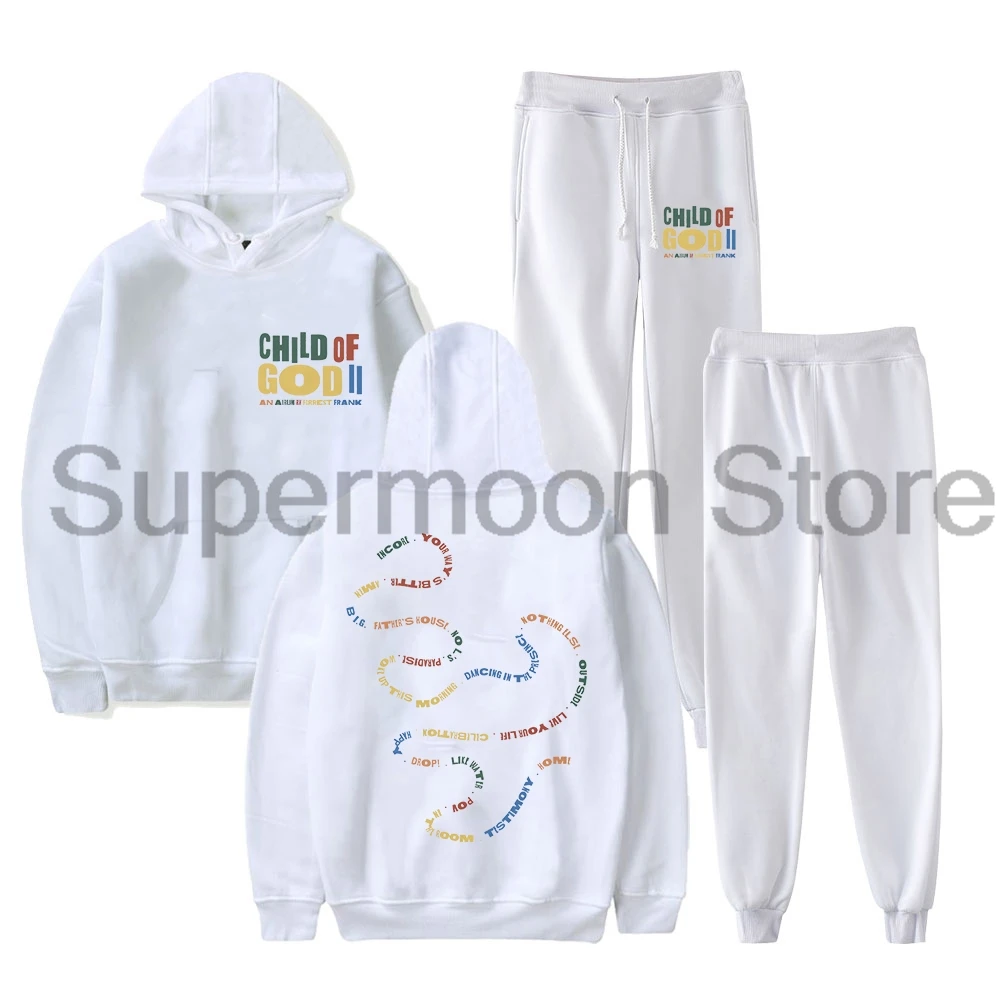

Forrest Frank Child Of God II Tracklist Natural Hoodie Jogger Pants Two Piece Sets Sweatshirts+Sweatpants Women Men's Set