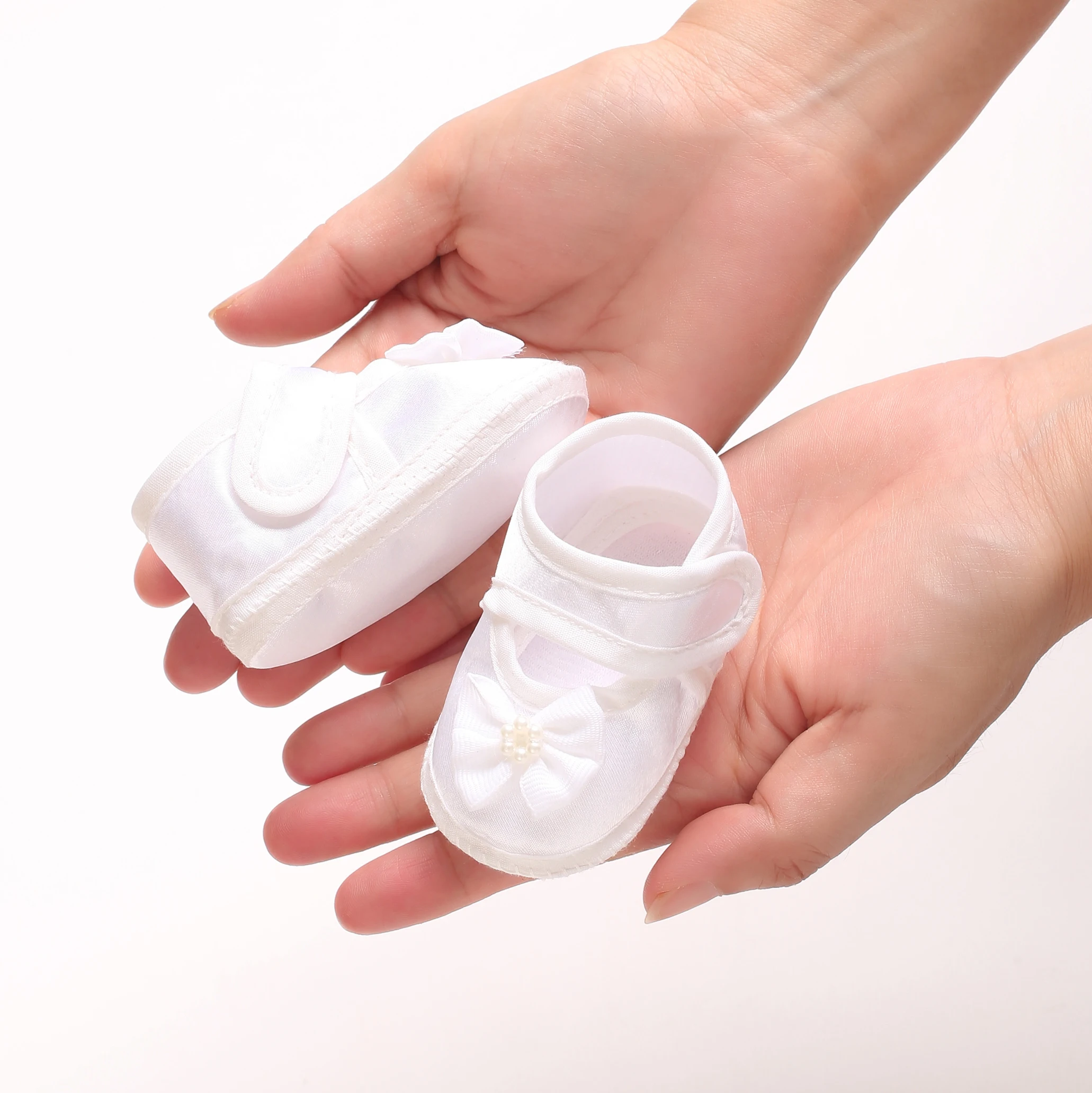 Newborn Baby Baptismal Shoes First Pair For Newborn Boys And Girls Soft Soled Baby Walking Shoes