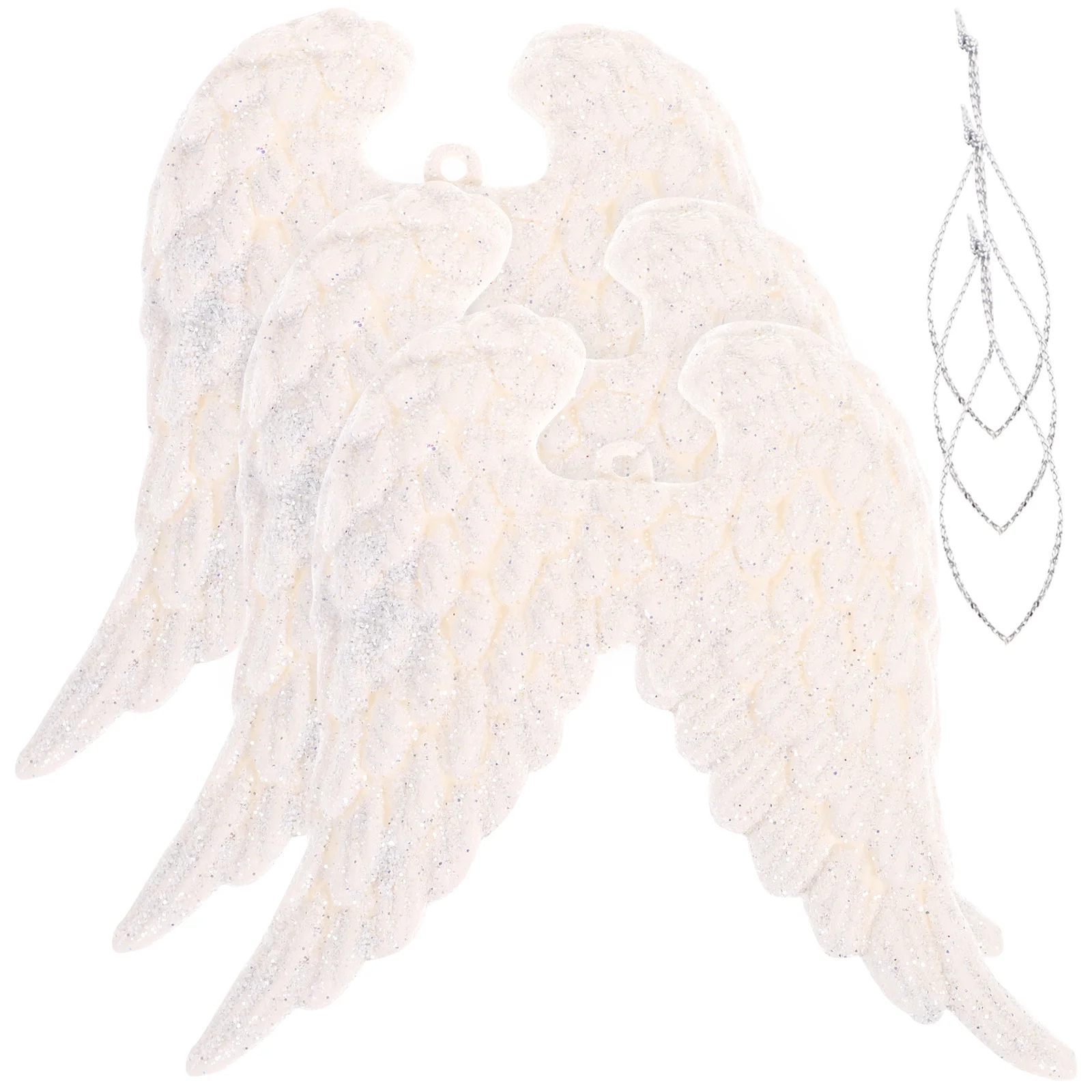 

3Pcs Christmas Tree Pendant Angel Wings Hanging Ornament for Home Office Party Christmas Decor Ornament Angel Wings Decoration