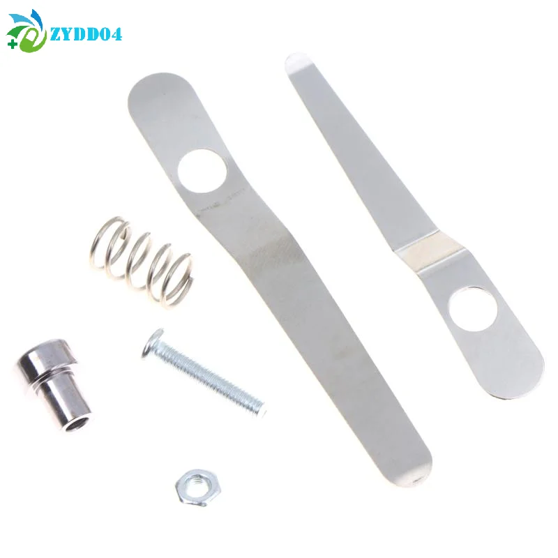 ●1Set Microscope Stage Clip Specimen Slices Fix Presser Biological Stereo Microscope Fixing Clip Accessory