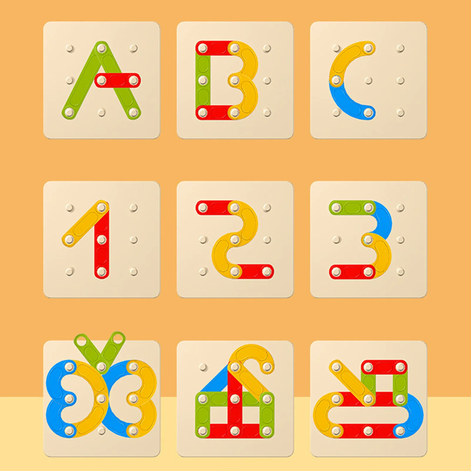 ألعاب تعليمية لفرز الأشكال، ألعاب أطفال مكدس هندسي آمن للأطفال من عمر 12 إلى 18 شهرًا #3