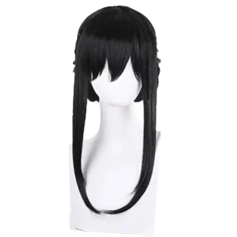 2025 aaa disfraz de Cosplay diadema elástica medias hasta el muslo medias peluca pendientes Yor Forger vestido conjunto completo