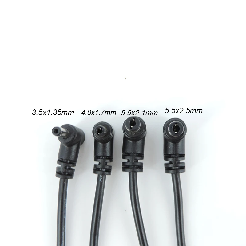 CCTV 카메라용 DC 전원 케이블, 22AWG 익스텐션 코드, 수 암 커넥터, q1, 4.0x1.7, 3.5x1.35mm, 5.5x2.1mm, 2.5mm, 1m