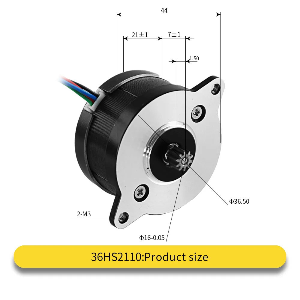 محرك فطيرة 1.0A 1.6V≥120mN.m 36HS2110 2-Phase 4-Lead محرك بثق دائري 36BYGH ملحقات طابعة ثلاثية الأبعاد Nema14 محرك متدرج #2