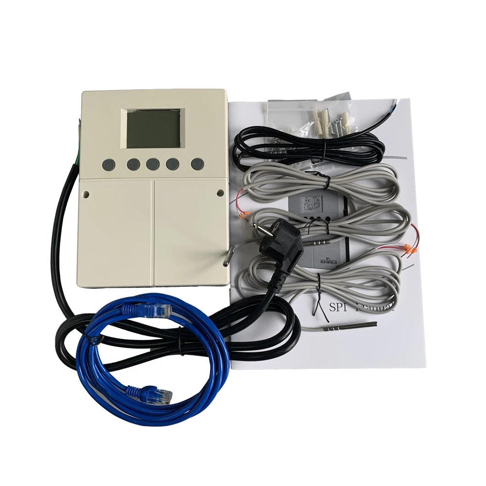 SPI solar water heater controller,LCD display,4 sensors input,4 outputs,6application systems