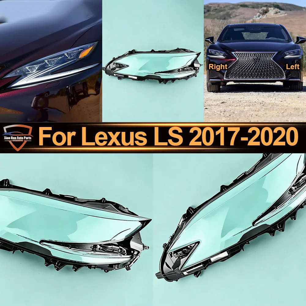 For Lexus 2017 2018--2020 LS Headlamp Cover Transparent Lamp Shade Headlight Shell Lens Plexiglass Auto Replacement Parts