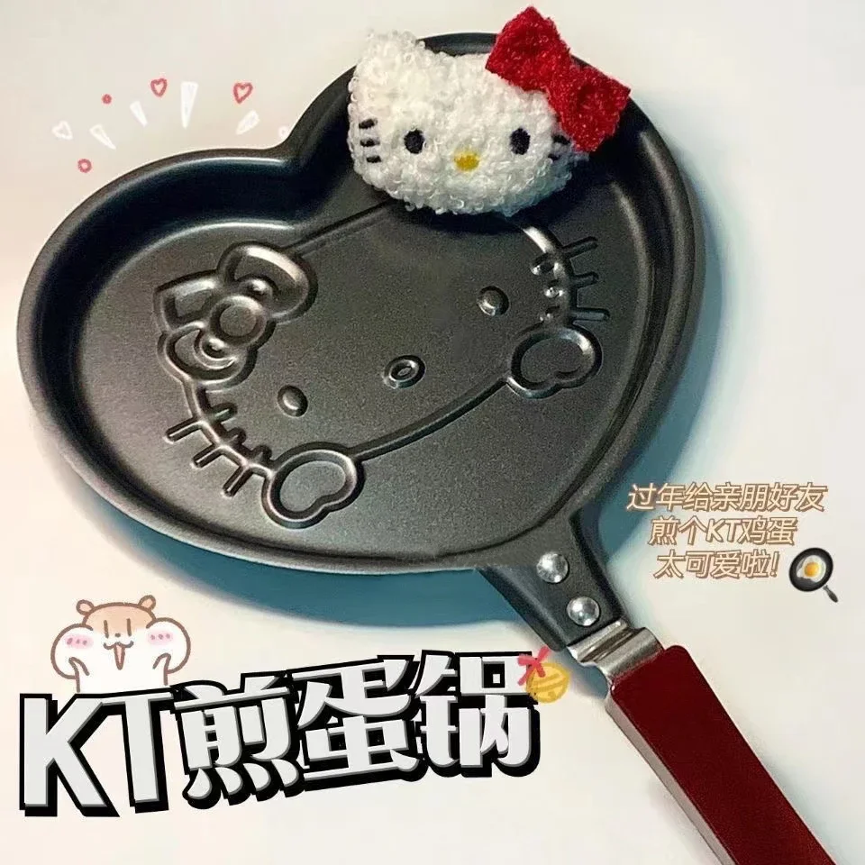 

Cute Sanrio Mini Frying Pan Kawaii Hello Kitty Mickey Cartoon Egg'S Pan Kids Breakfast Non Stick Omelet Pan Home Outdoor Camping