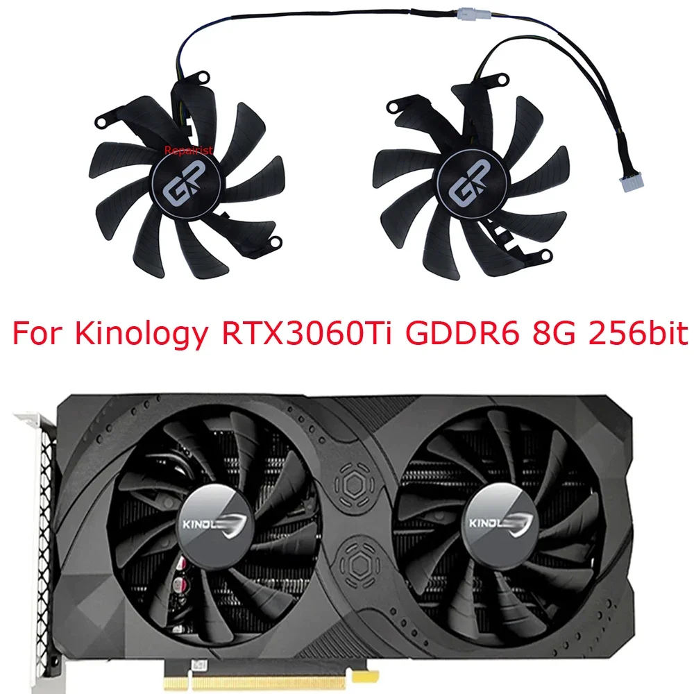 2 шт./комплект, кулеры VGA, T129215SU,FY09015M12LPA, для Kinology RTX 3060 Ti 8GB Gaming, для Kinology RTX 2060 SUPER VENTUS 8G