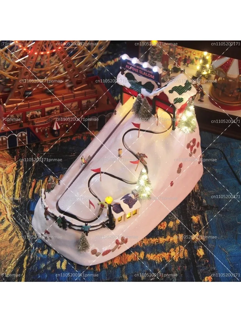 Girl Birthday Christmas Gift Ski Lights Music Box