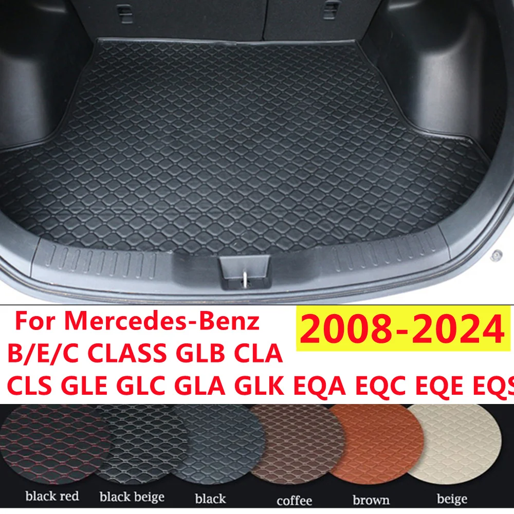 YJ Car Trunk Mat Rear Cargo Liner Carpet Custom Fit For Mercedes-Benz B/E/C CLASS GLB CLA CLS GLE GLC GLA GLK EQA EQC EQE EQS