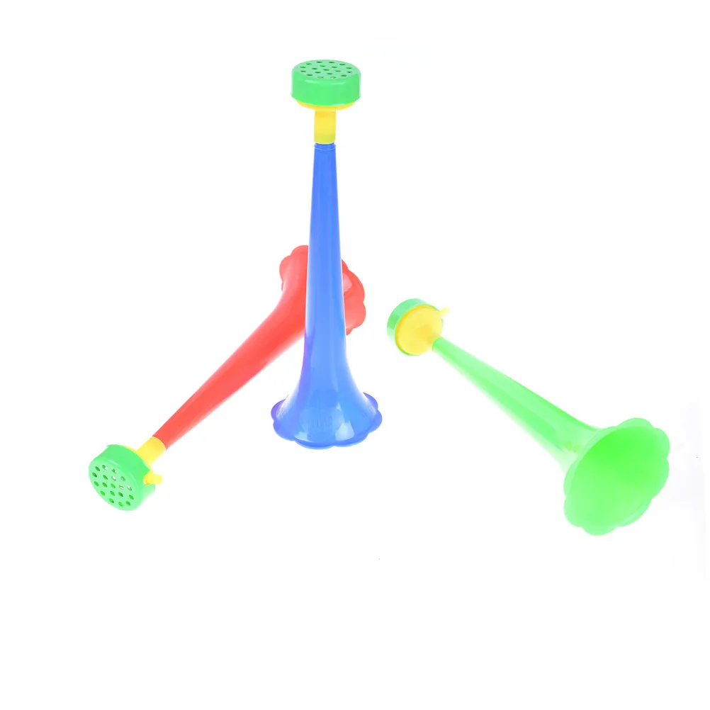 Trompeta de fútbol para niños, cuernos para fanáticos de animación, balón de fútbol, Vuvuzela, porristas