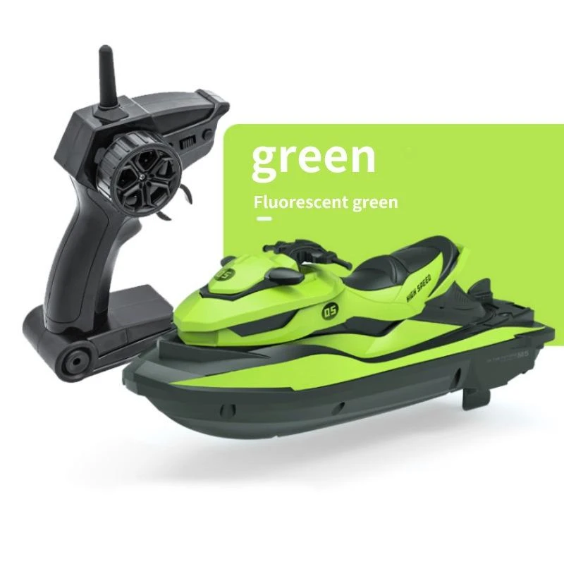 2.4g Rc High-speed Remote Control Jet Ski Wireless Speedboat Electric Boat Simulation Model Boat Children\'s Charging Toy