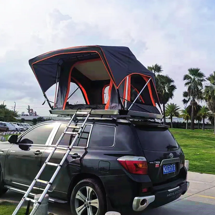 SUV Car Automatic Roof Tent Outdoor Road Trip Double Car Free To Build Fast Open Hard Shell Camping Tent