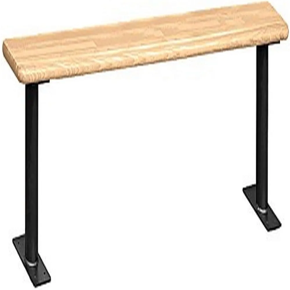 Bancos de armazenamento de madeira de 36 polegadas em tom claro