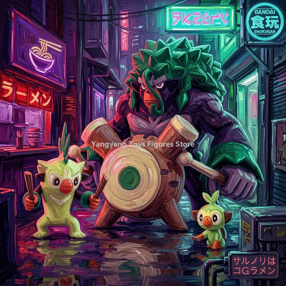bandai-original-scale-world-pokemon-galar-region-figurines-d'anime-jouets-pour-enfants-cadeau-rillaboom-nessa-drednaw-kibana-duraludon