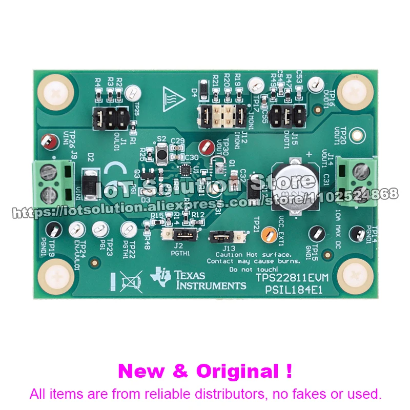 TPS22811EVM TPS22811 evaluation module for 2.7-V to 16-V, 10-A, 6-mΩ load switch