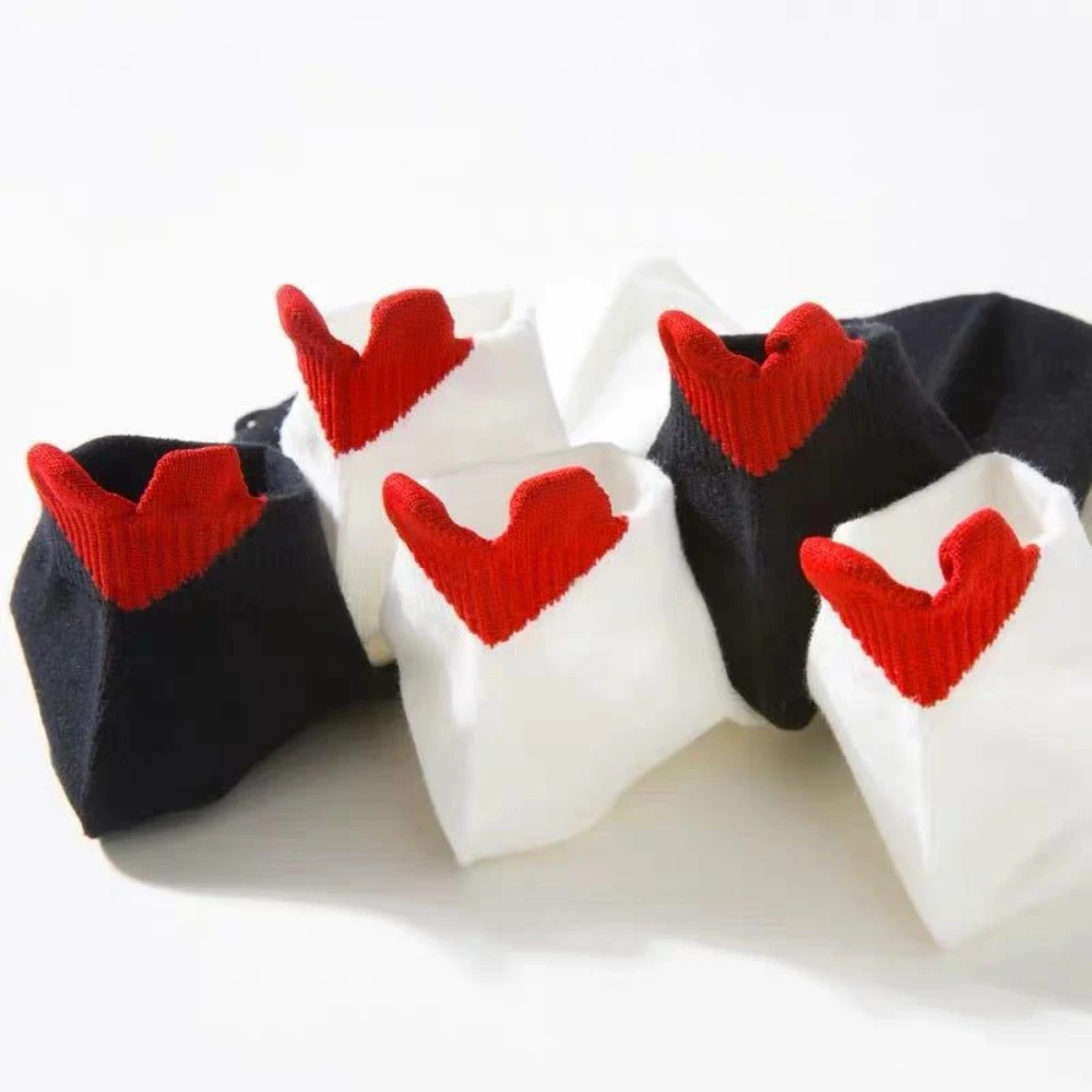 

Носки женские короткие белые в Корейском стиле, 5 пар/комплект