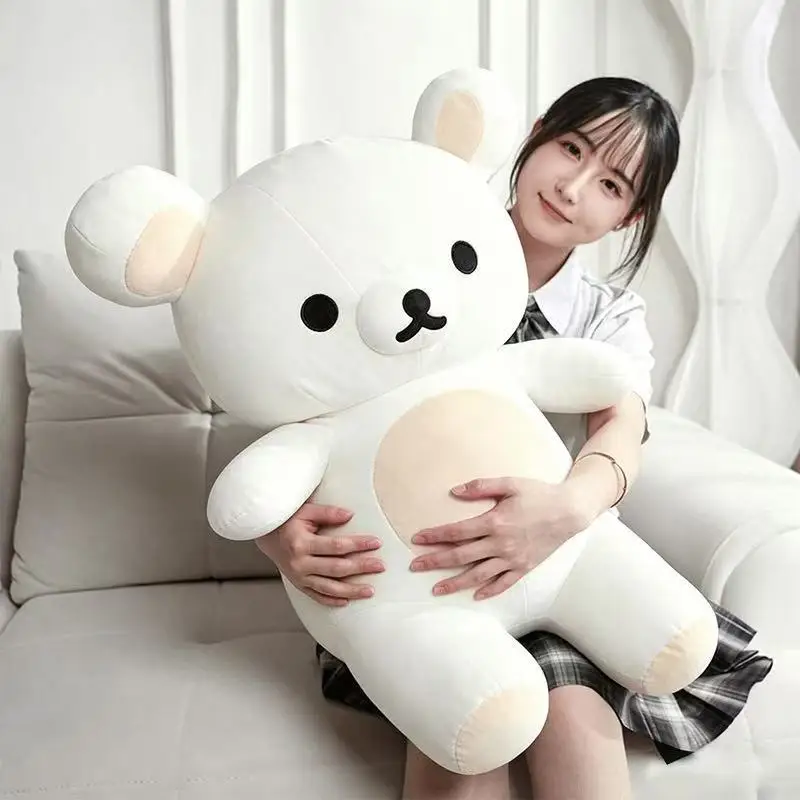 Image of Übergroße Rilakkuma Plüschpuppe, Weiches Kuscheltier, Valentinstagsgeschenk