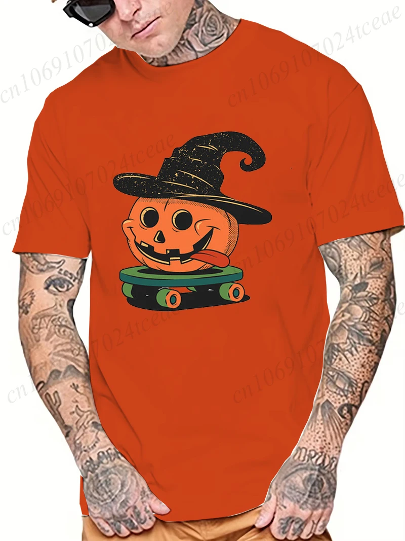 

Retro Halloween Sarcastic Tee Spooky Season Printed Men's Women T-Shirts Personality T-Shirt Streetwear Clothes Novelty Gift