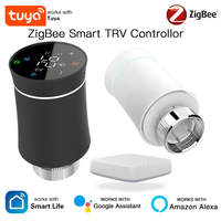 MOES-Smart Programmable Thermostat, Radiator Actuator Valve, Temperature Heater, Alexa Voice Control, TRV, ZigBee 3.0, Tuya, New