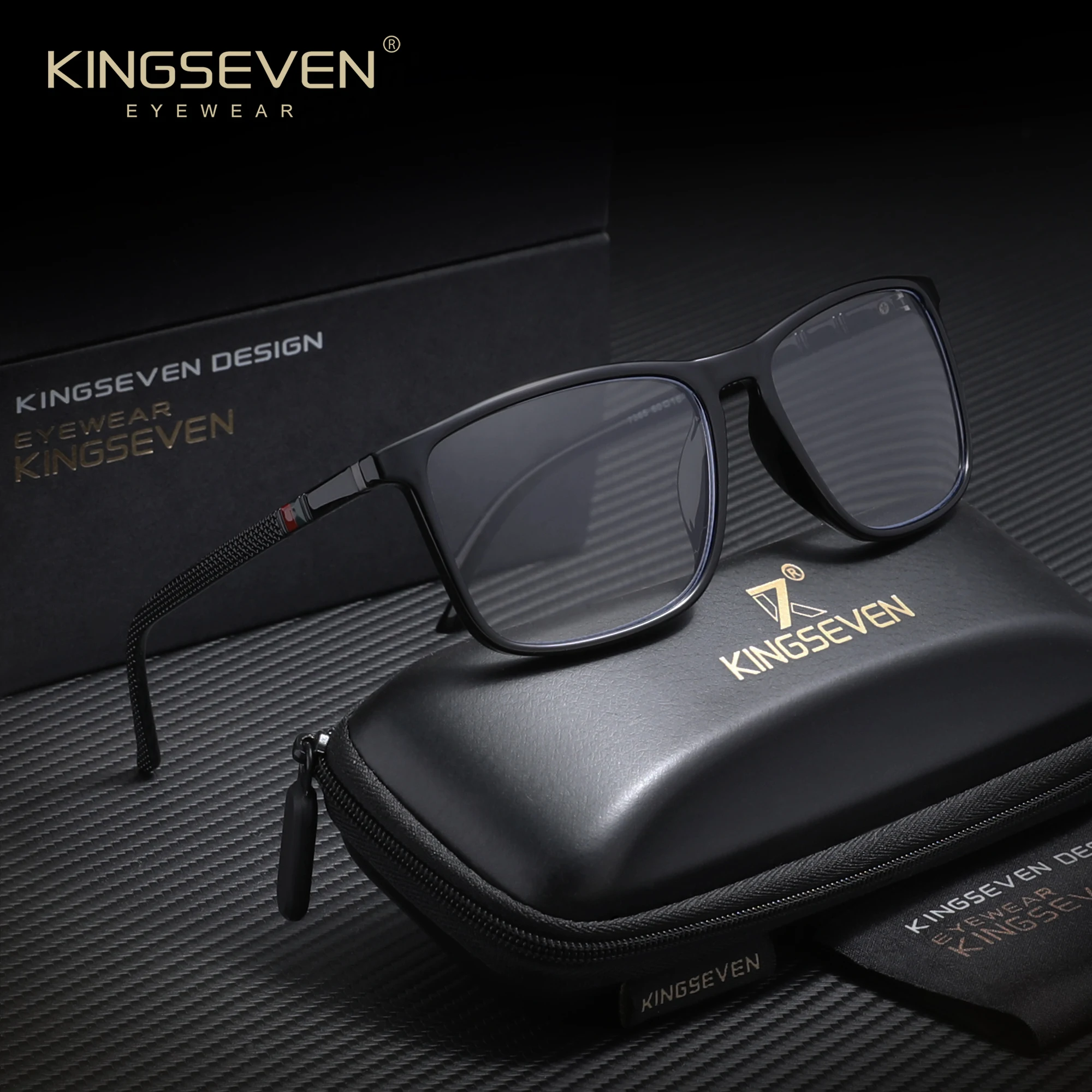 KINGSEVEN Klassische Lesebrille für Männer und Frauen Anti-Blaulicht Presbyopie Bürobrille +1,0+1,5+2,0+2,5+3,0+3,5