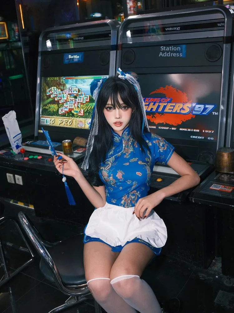 Nowy chiński strój Sle Dr loween Cisas Cosplay orm Soft Girl Maid Skirt ort do noszenia na co dzień