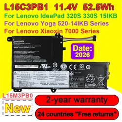 For Lenovo IdeaPad 330S-15IKB 15ARR 14IKB 320S-15ISK Yoga 520 Xiaoxin 7000 L15C3PB1 L15L3PB1 L15M3PB0 Laptop Battery 52.5Wh