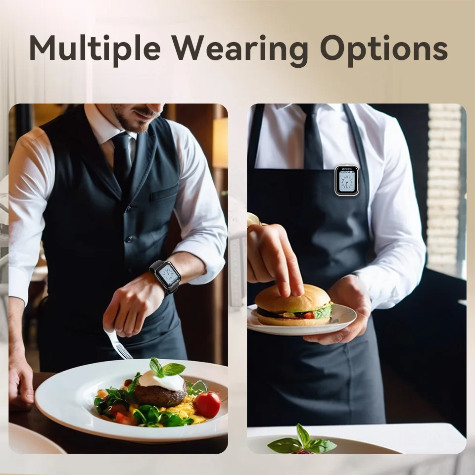 RETEKESS TD154 Küche Kellner Rufsystem Restaurant Pager Für Server TD113 Wasserdichte Uhr Empfänger Für Kaffee Bar Hotel – Detail 8
