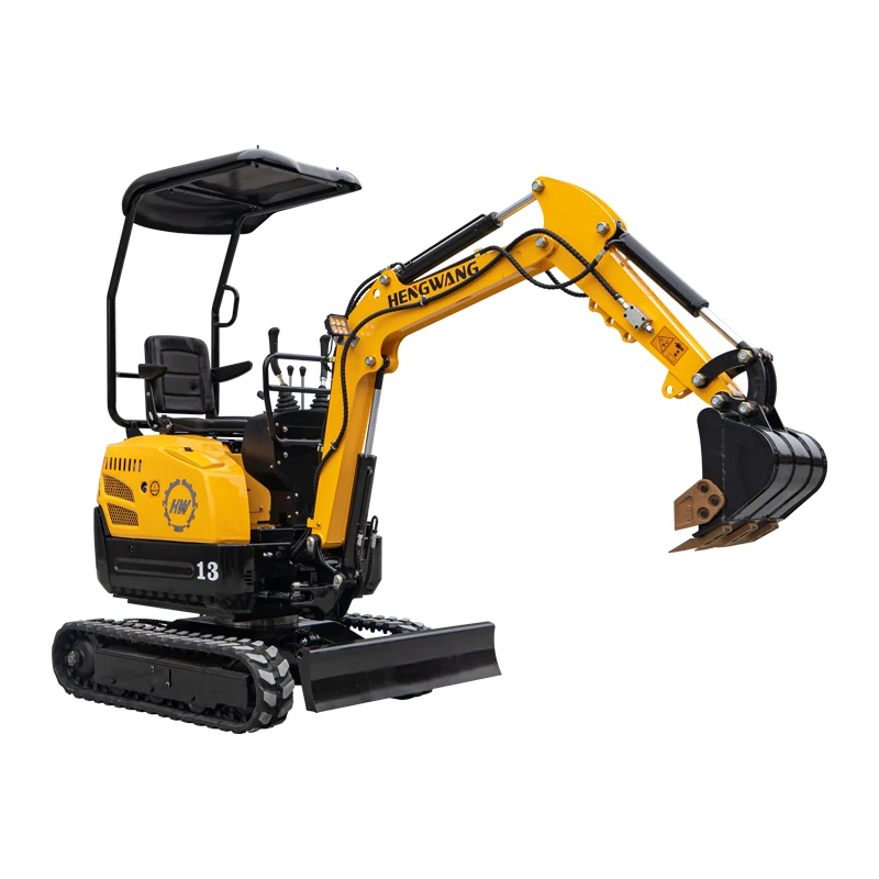 HW-13W 1 Ton  Excavator mini excavator Crawler Digger Suitable For Farm Gardening Work Agricultural Machinery Customized