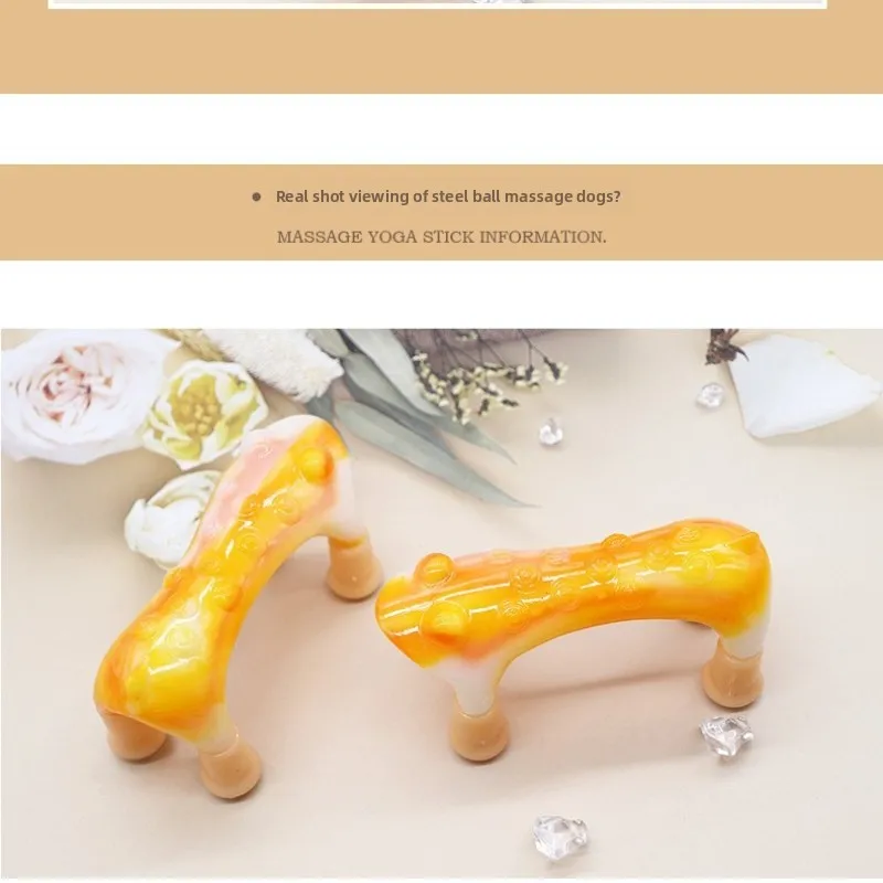 Power Tiger Meridian Masajeador de hombros, cuello y espalda Masaje de perro cuello grande, columna vertebral, espalda, bolas de acero de cuatro pies