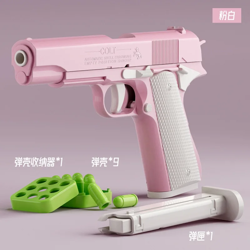 Shake geluid explosie model 3D zwaartekracht radijs pistool non-launch decompressie speelgoed pistool 1911 pistool model cadeau voor jongens en meisjes