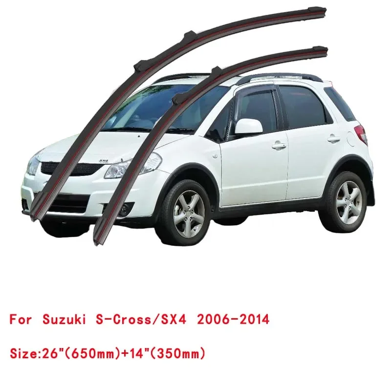 

For Suzuki S-Cross SX4 2006-2024 Car Windshield Wiper Blade Front Windscreen Brushes Washer Accessories Window Replacement Parts