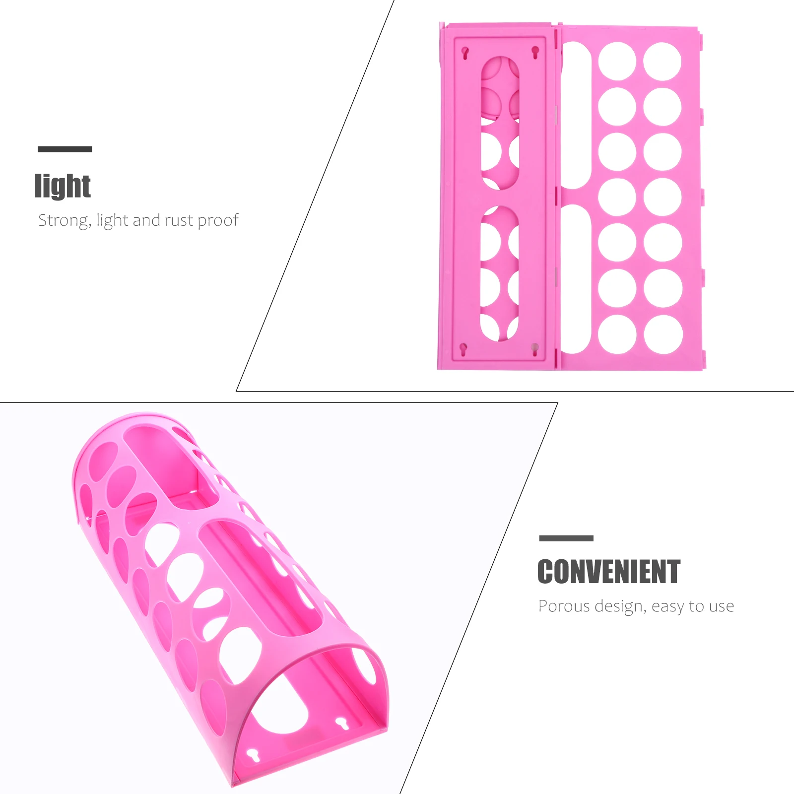 

Виниловая стойка для хранения, 14-отверстий, толстый пластиковый держатель для рулона бумаги, органайзер для рукоделия, розовый цвет, легкий, устойчивый к ржавчине, для хранения