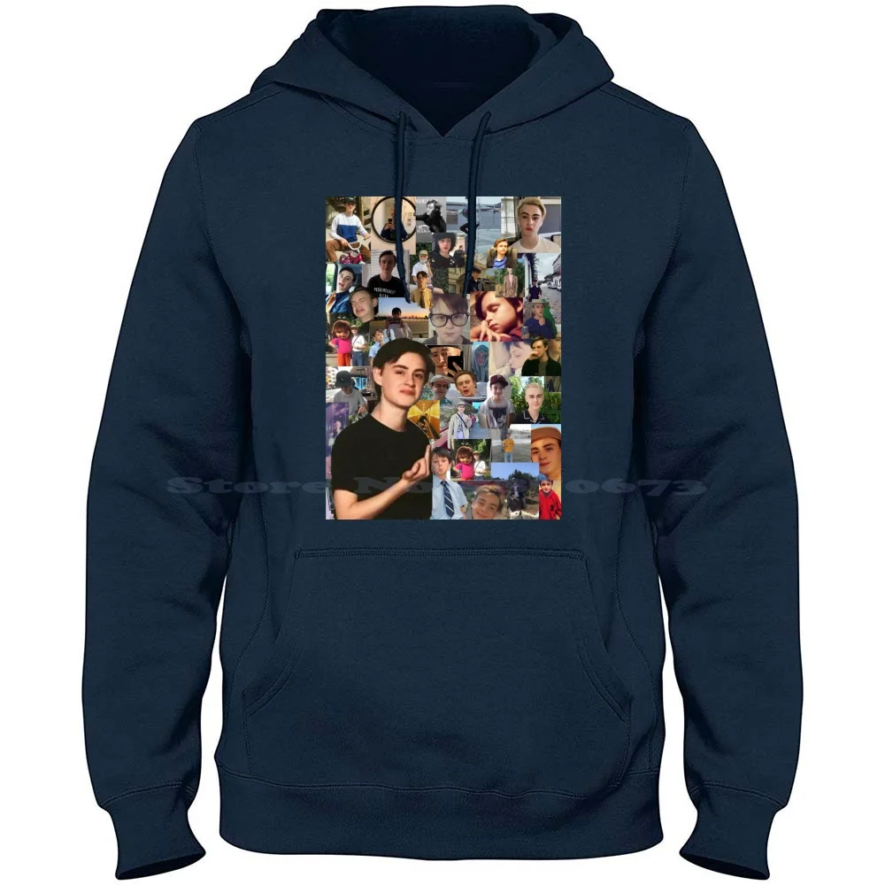 Jaeden Martell коллаж 100% чистый хлопок Толстовка Футболка Jaeden Martell Jaeden Lieberher