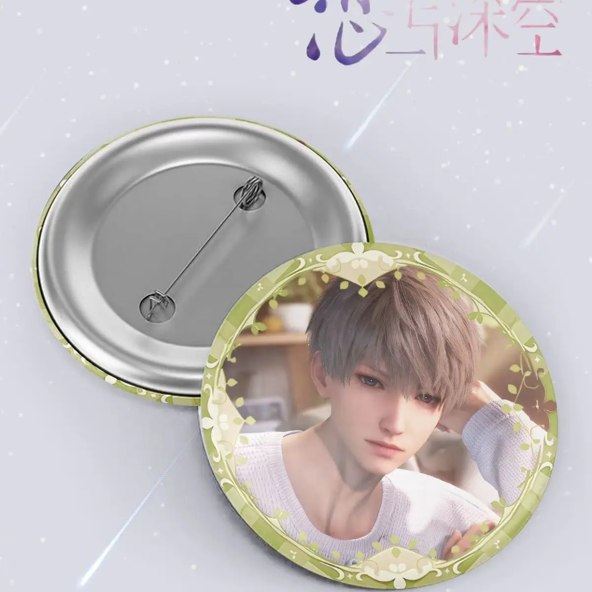 3PCS New Anime Love and Deepspace Xavier Acrylic Badge Brooch Cartoon Pins DIY Decoration Backpack Costumes Clothes Accessories