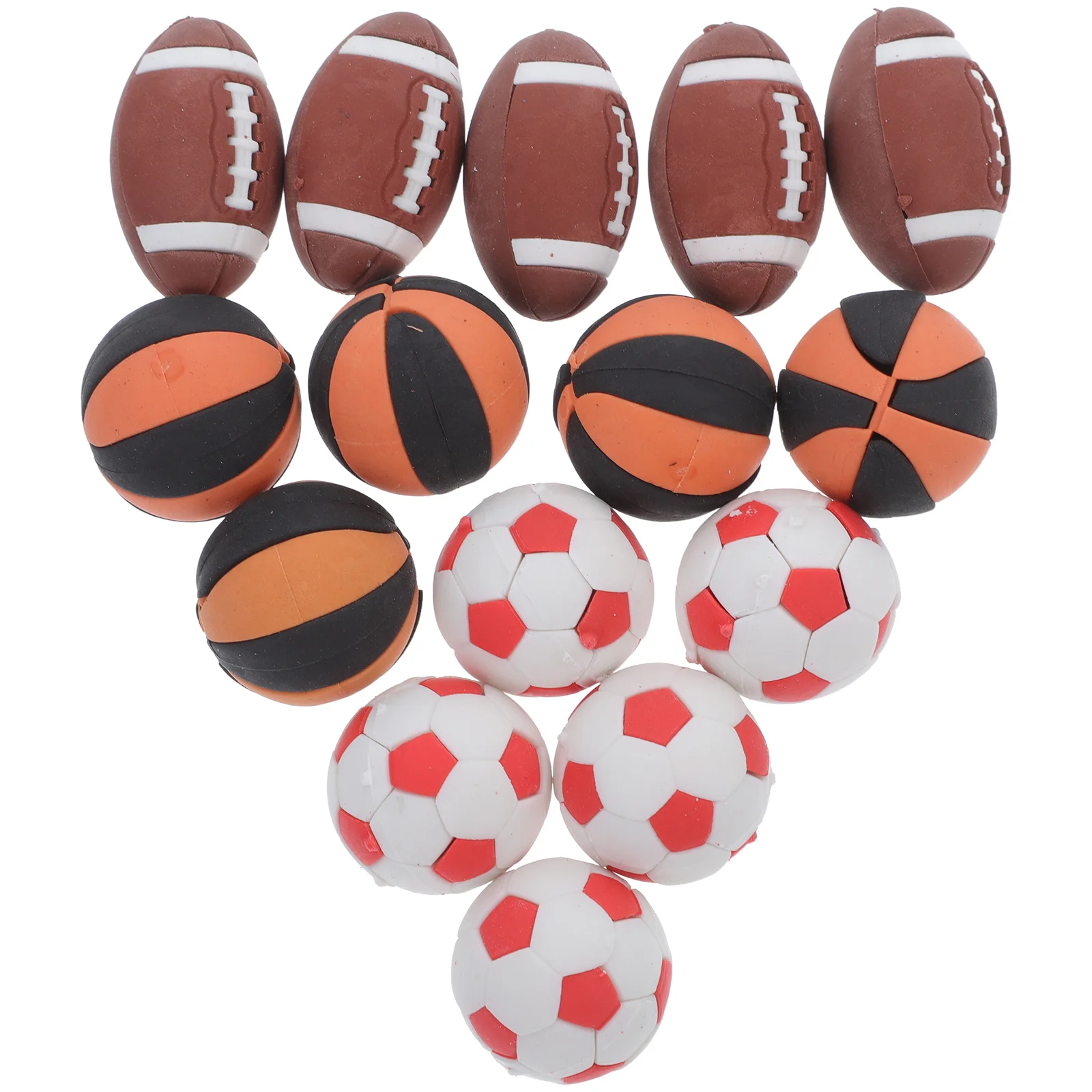 

15 Pcs Ball Eraser Party Favors Delicate Pencil Erasers Accessories Multi-function Mini Cute Olives Portable Supplies