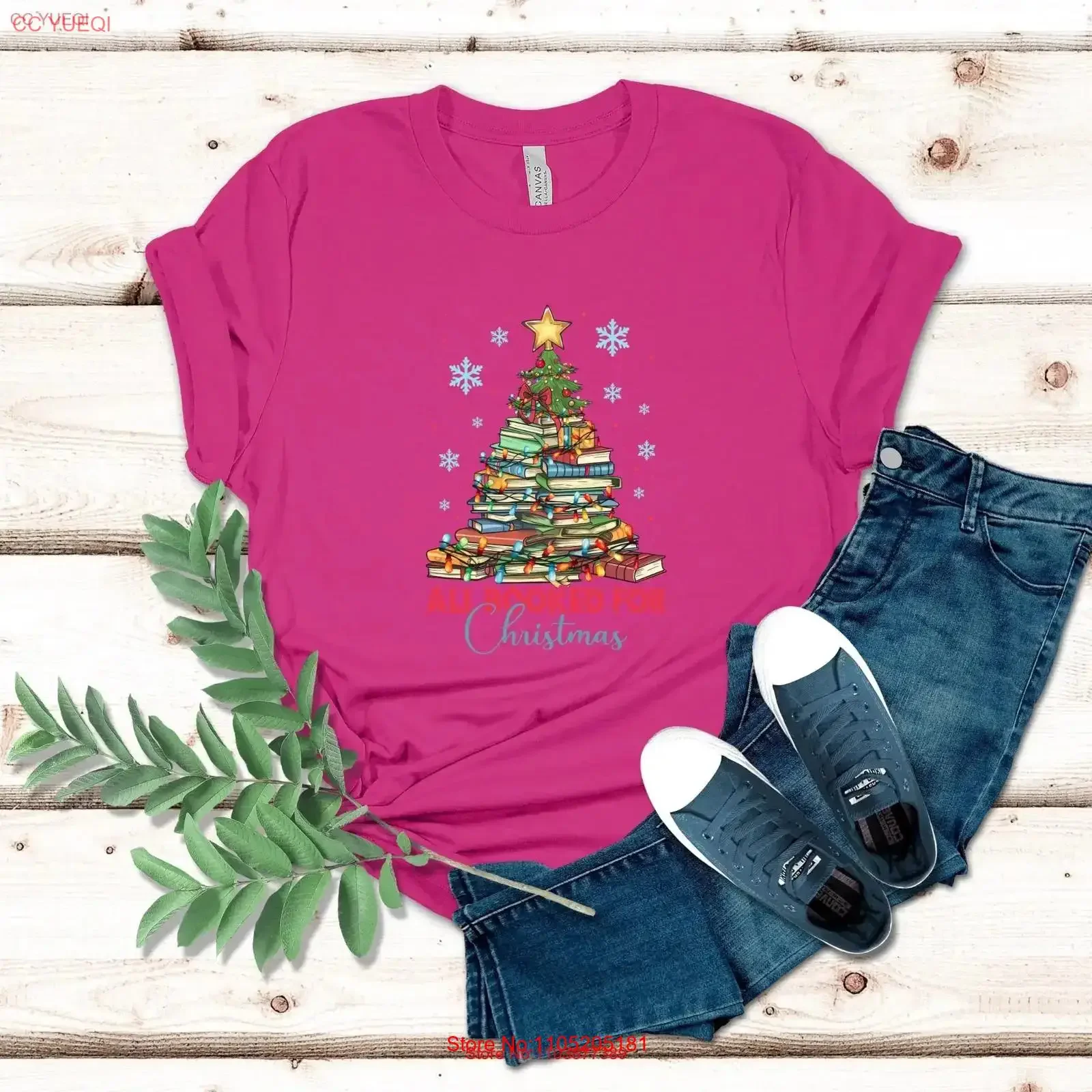 All Booked For Christmas T Shirt Librarian Bookish Valentine Bookworm Book Lover Merry vintage Washed Soft homme graphic
