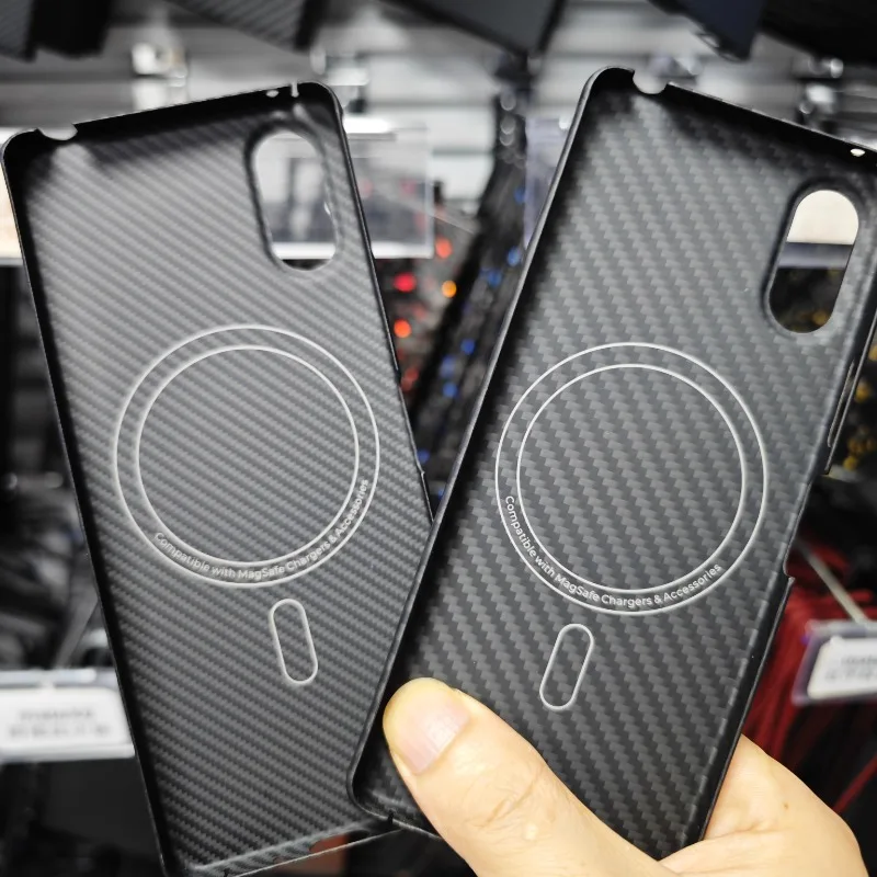 

Для Sony Xperia 10 VI магнитный чехол из углеродного волокна, чехол для телефона из магнитного волокна, арамидный противоударный аксессуар для мобильных телефонов