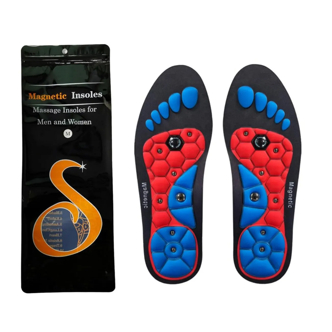 

Acupressure Insoles, Orthopedic Insoles for Men Women, Shoes Insoles, Shock Absorption Insoles, Magnetic Insoles for Weight Loss