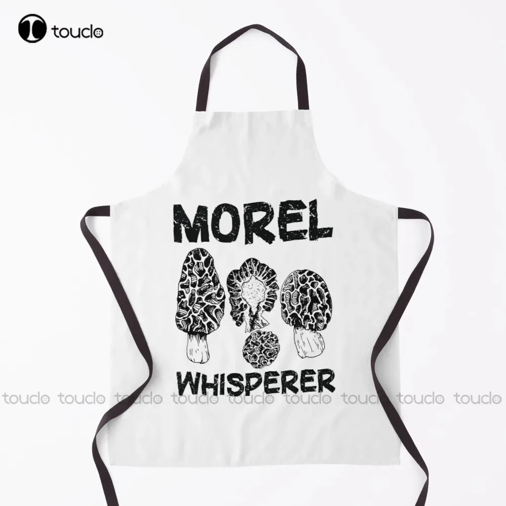 

Новый фартук с грибами Morel Whisperer, фартук с грибами Morel, садовый кухонный индивидуальный фартук унисекс для взрослых