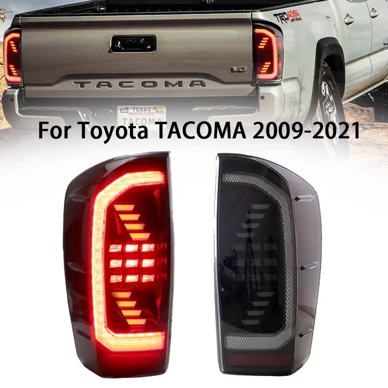 

Автомобильные аксессуары для Toyota Tacoma, задние фонари 2009-2022 Tacoma, задние фонари DRL + тормоз + сигнал поворота + Реверсивный + Fogssori